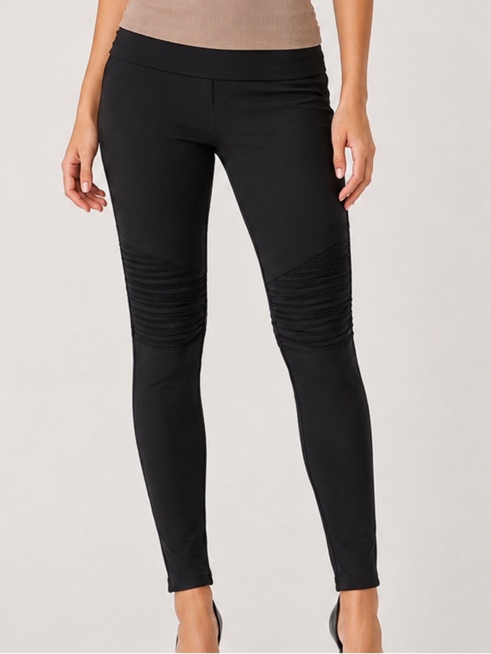 Parasuco Black Moto Leggings Pants Size M